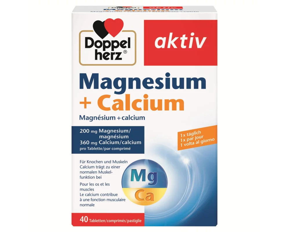 Doppelherz Magnesium + Calcium 40 Stück