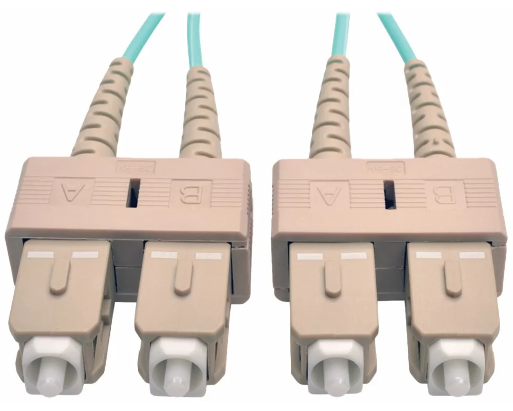 EATON TRIPPLITE 10Gb, Duplex Multimode, 50/125, OM3, LSZH, Fiber Patch Cable, SC/SC - Aqua, 3M 10ft.