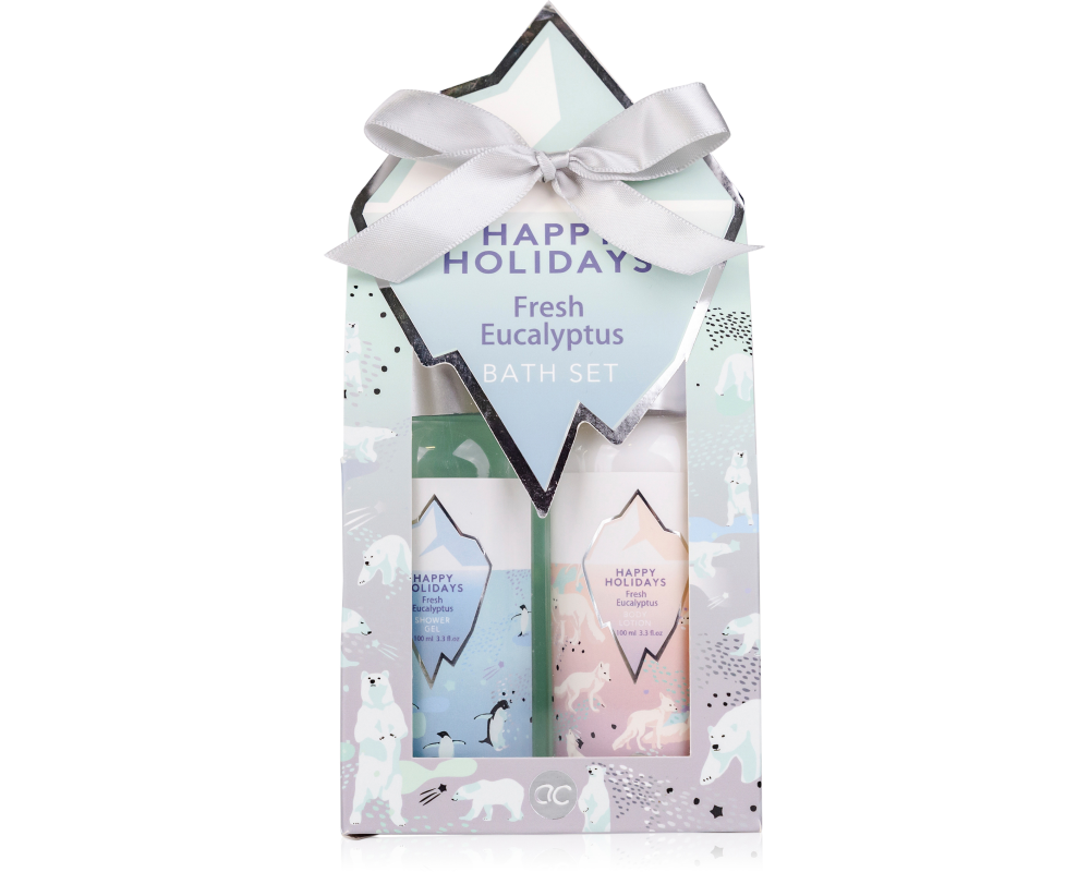 ROOST Badeset Happy Holidays 6054257 Duschgel, Bodylotion 100ml