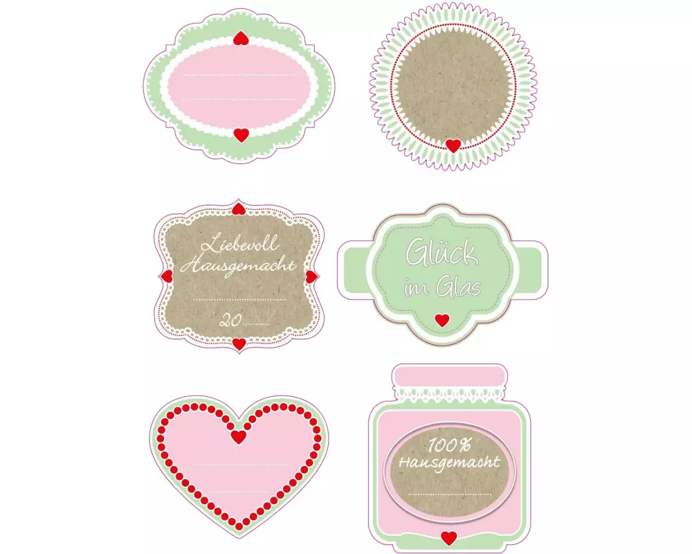 Dr.Oetker Flaschen-Etiketten 3222 50 x 50 mm, 4 Blatt