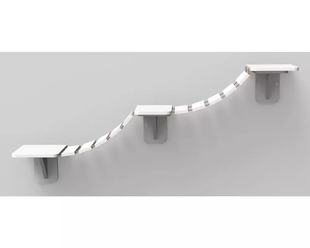 Trixie Kletterleiter zur Wandmontage, Weiss