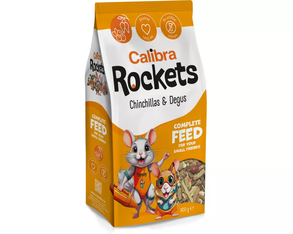 Calibra Hauptfutter Chinchillas und Degus Mix 900g