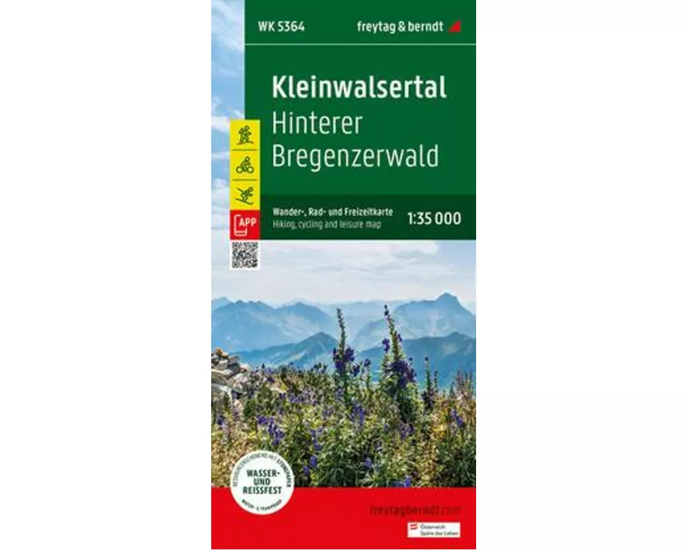 freytag & berndt Wanderkarte WK 5364 Kleinwalsertal, Hinterer Bregenzerwald 1:35.000