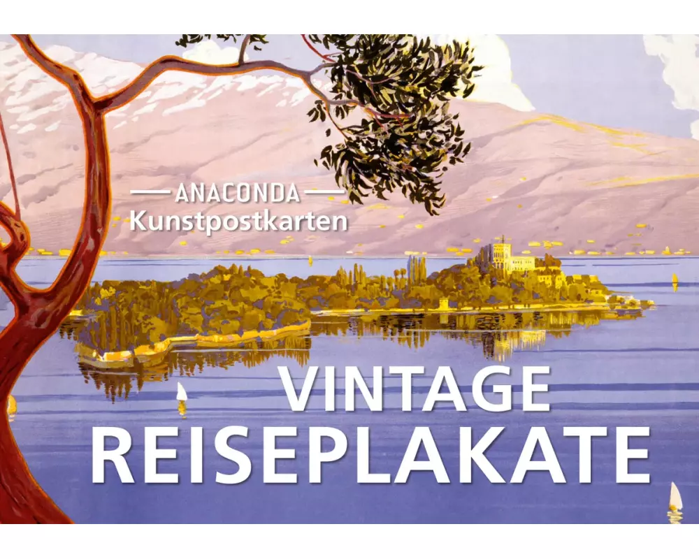 Postkarten-Set Vintage-Reiseplakate
