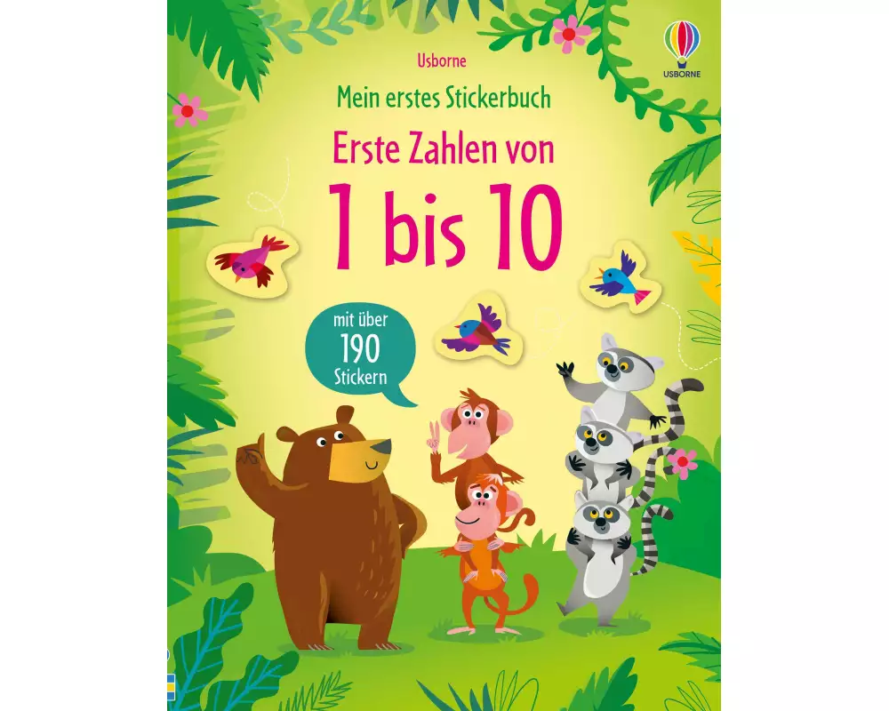 Mein erstes Stickerbuch: Erste Zahlen von 1 bis 10