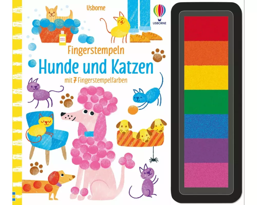 Fingerstempeln: Hunde und Katzen