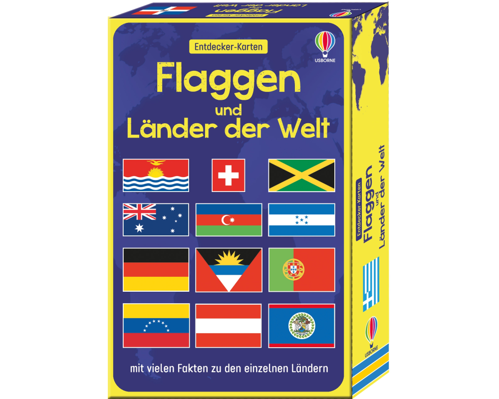 Entdecker-Karten: Flaggen und Länder der Welt