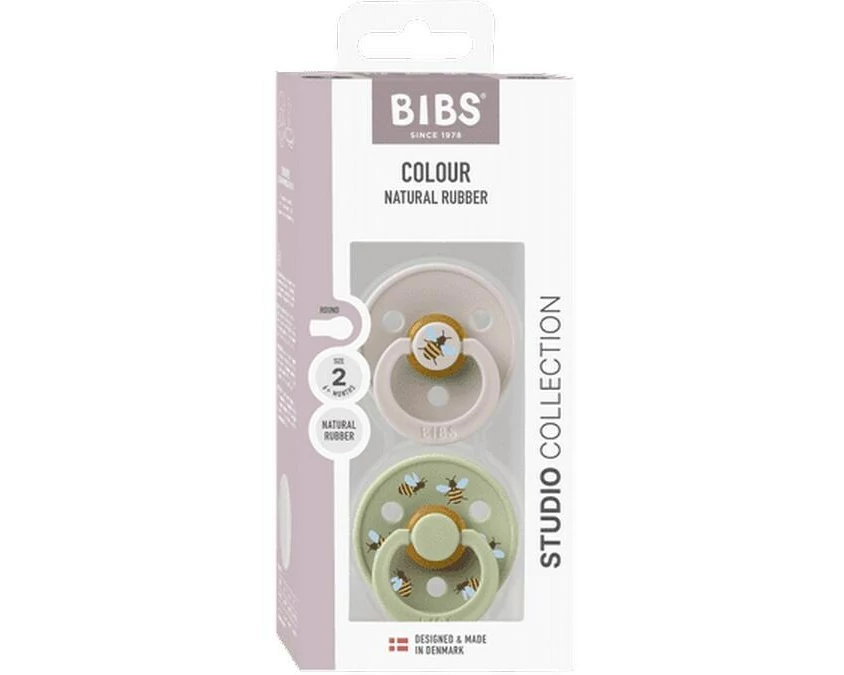 Bibs Studio Colour – Bumblebee Naturlatex, Grösse 2, 2 Stück