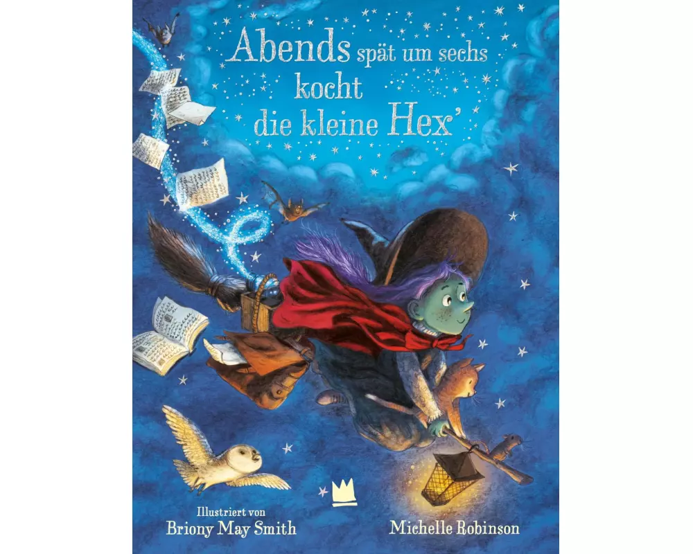 Abends spät um sechs kocht die kleine Hex'