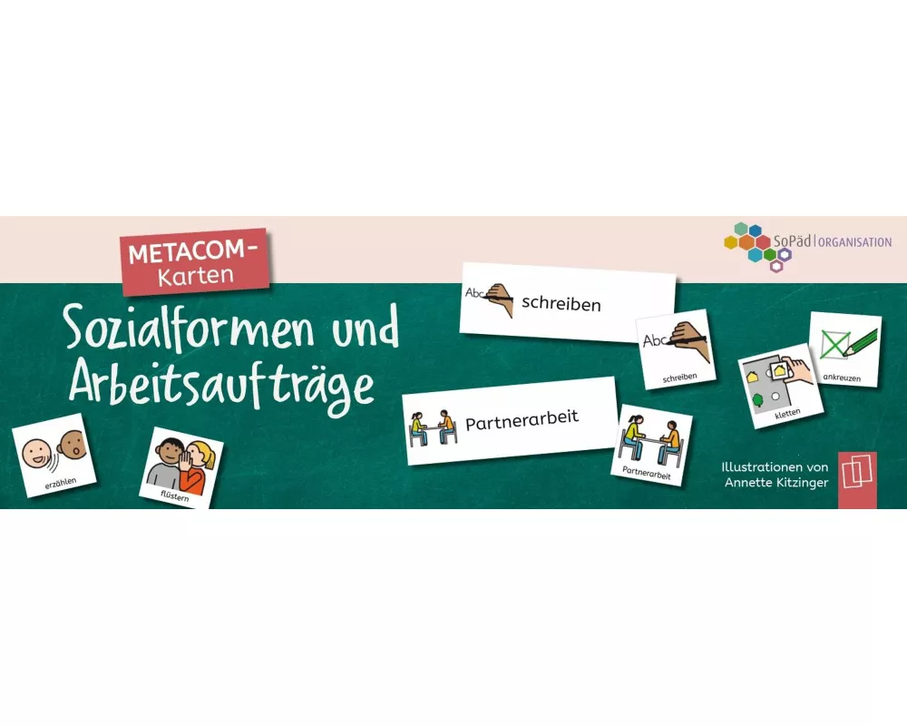 METACOM-Karten: Sozialformen und Arbeitsaufträge
