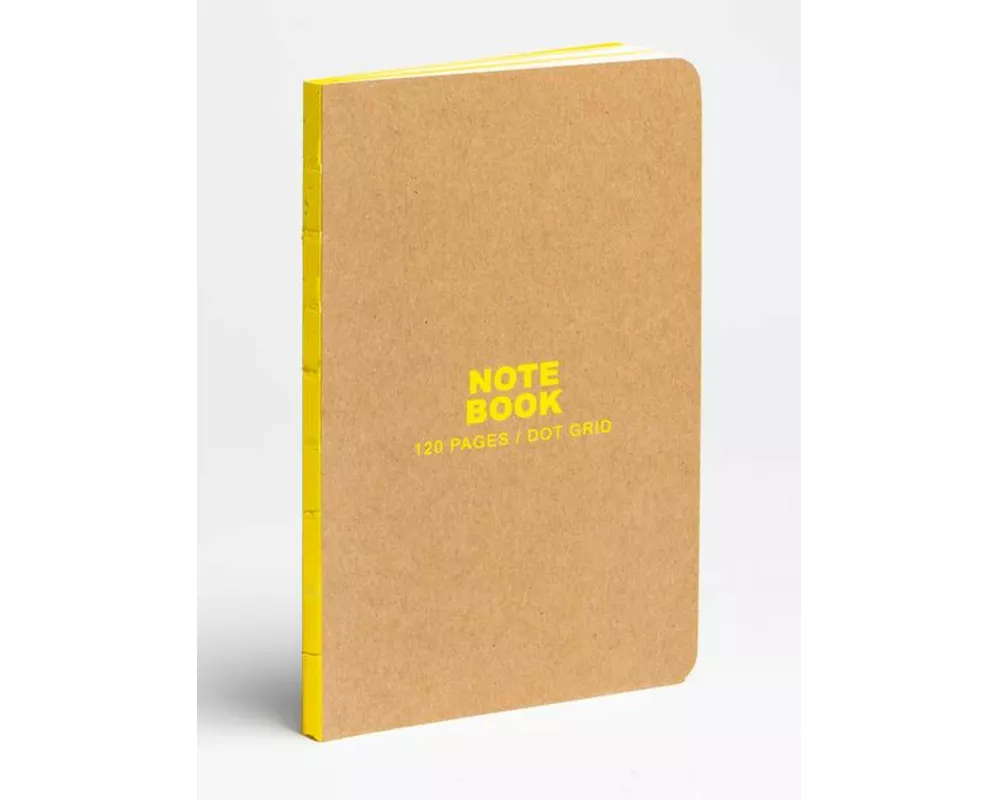 Kraft and Yellow Small Bullet Journal