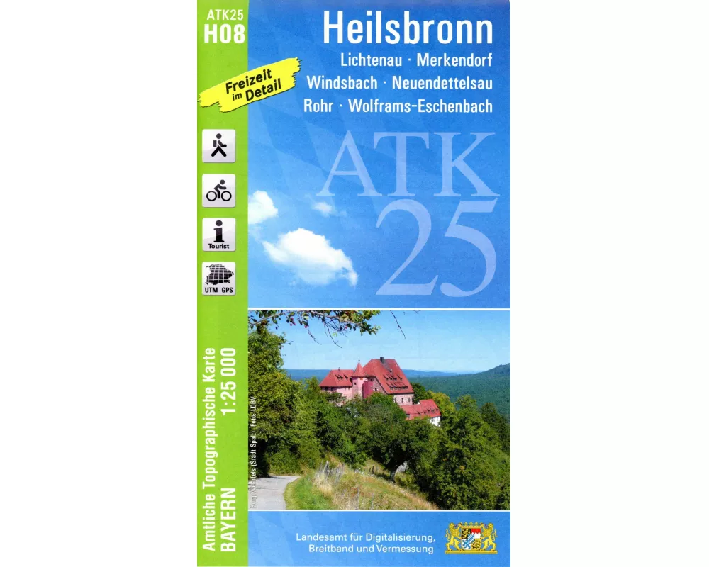 ATK25-H08 Heilsbronn (Amtliche Topographische Karte 1:25000)