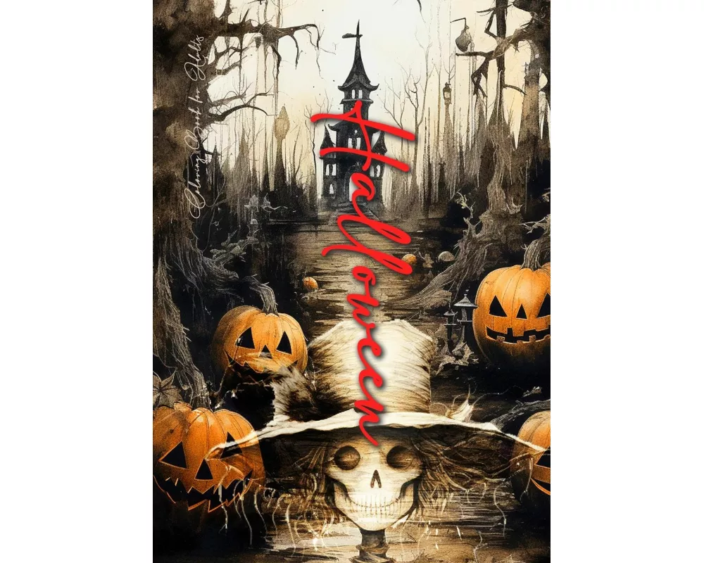 Halloween Coloring Book for Adults