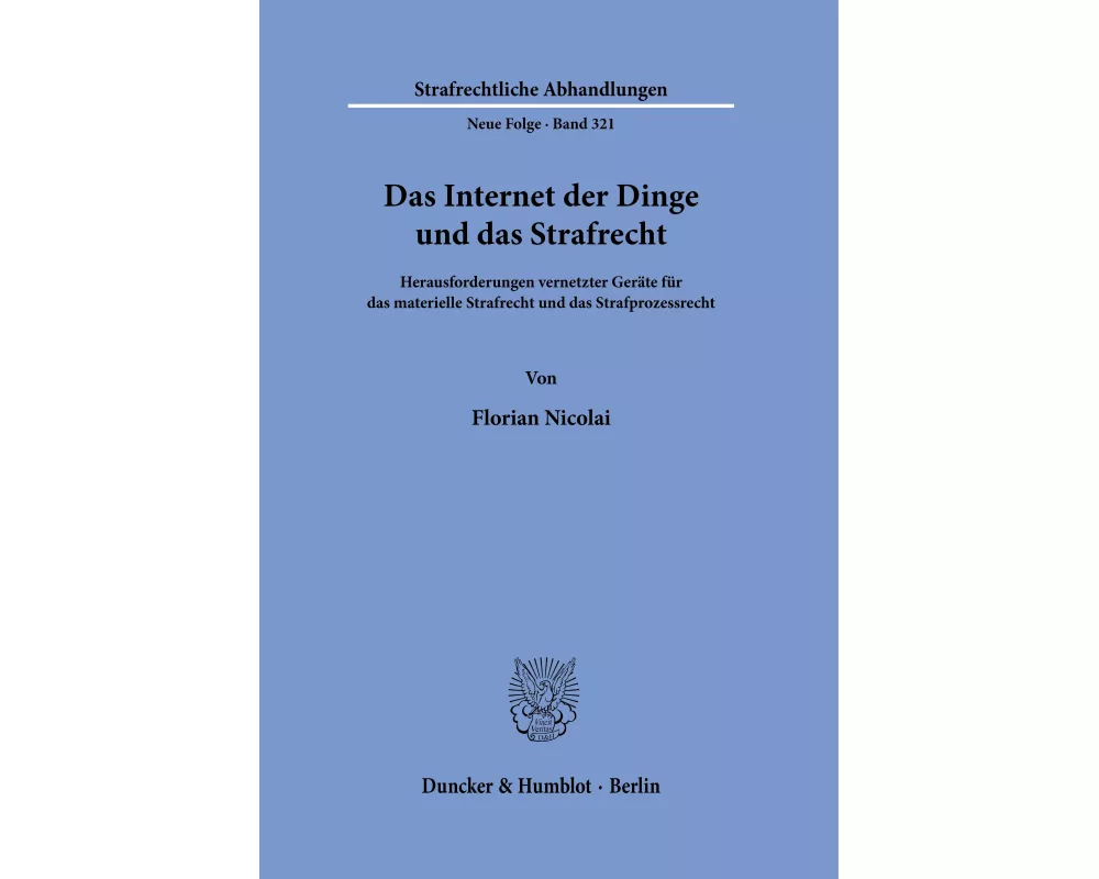 Das Internet der Dinge und das Strafrecht