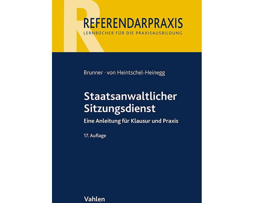 Referendarpraxis / Staatsanwaltlicher Sitzungsdienst