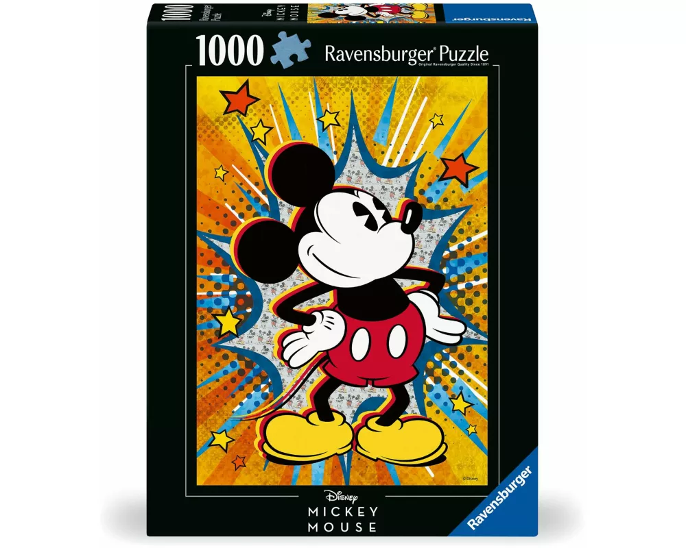 Ravensburger Puzzle 12000472 - Retro Mickey - 1000 Teile Mickey Mouse Puzzle für Disney-Fans ab 14 Jahren