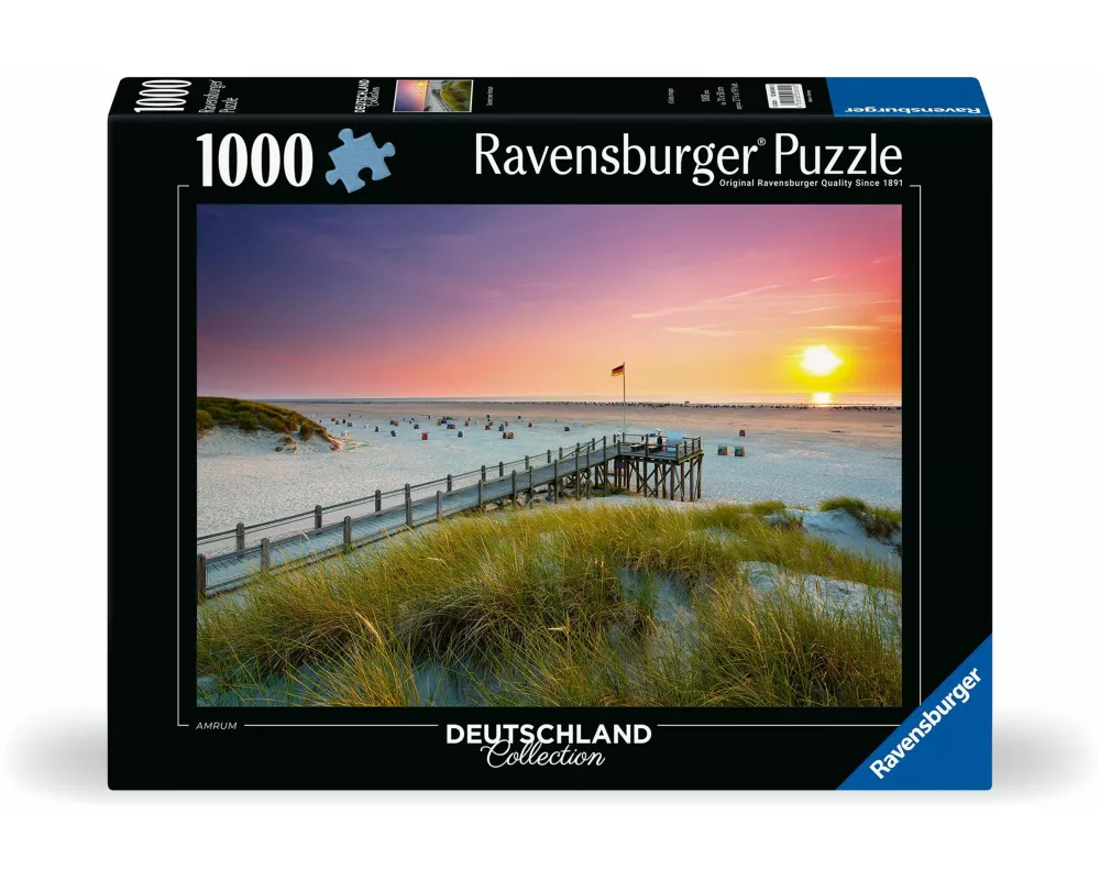 Erwachsenenpuzzle 1000 Teile - Sonnenuntergang über Amrum