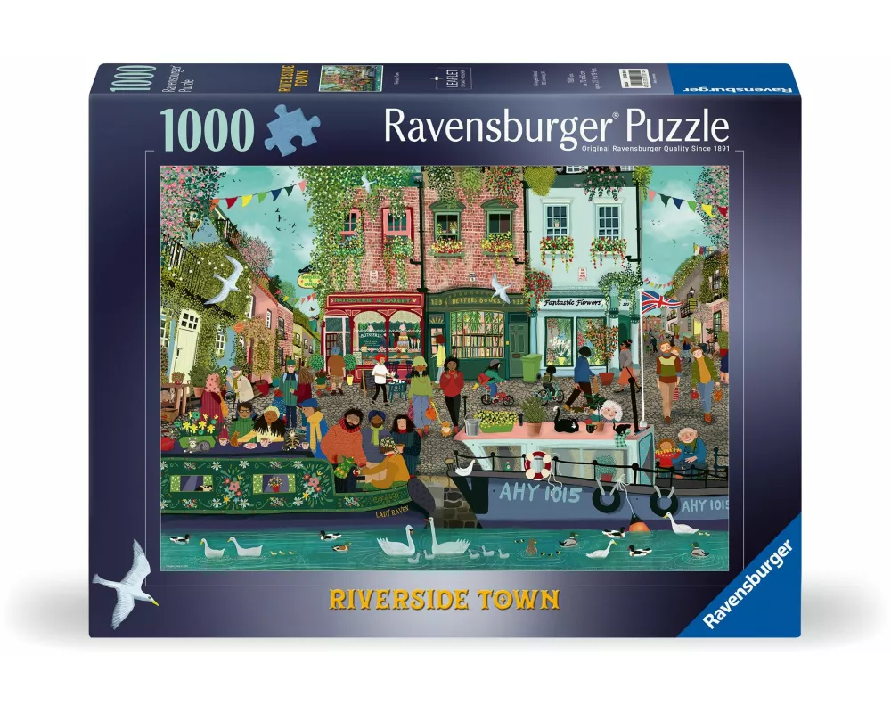 Erwachsenenpuzzle 1000 Teile - Stadt am Fluss