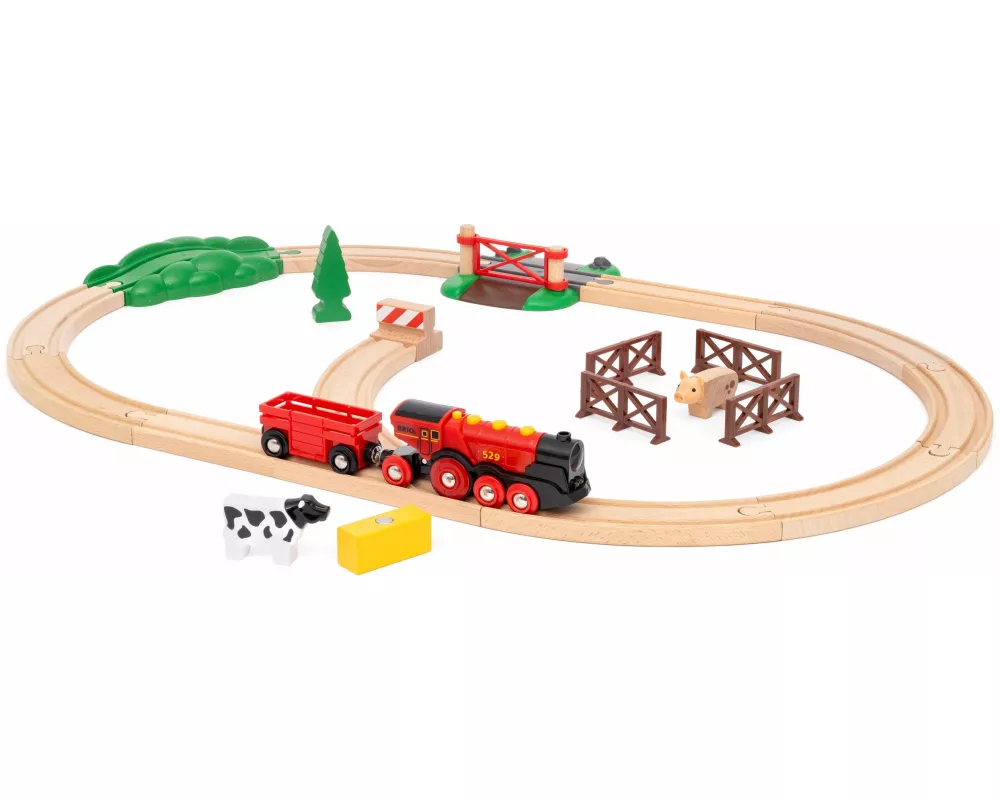BRIO World - Rote Lola Bauernhof Zugset