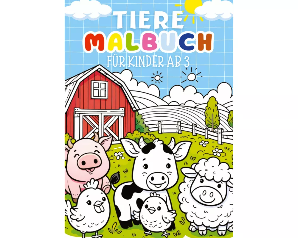 Tiere Malbuch für Kinder ab 3 Jahre ¿ Kinderbuch