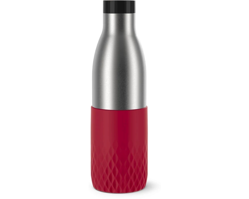Emsa Trinkflasche Bludrop Sleeve 700 ml, Rot