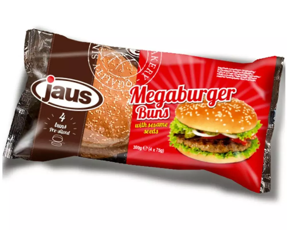 jaus Megaburger Buns 4 Stück 300 g