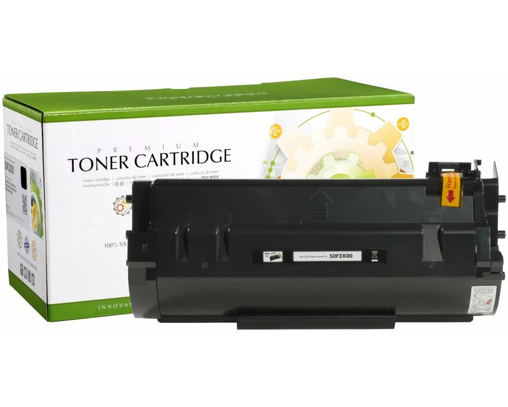 STATIC Toner cartridge compatible with Lexmark 50F2X00 black compatible 10.000 pages