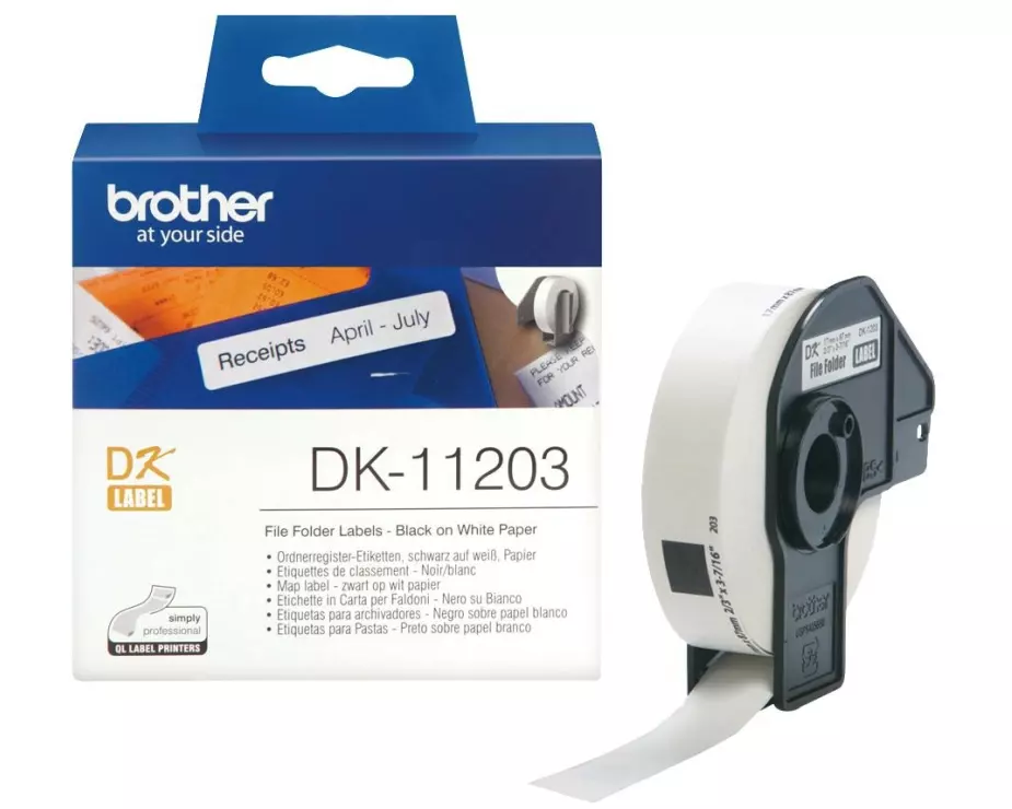 Brother Etikettenrolle DK-11203 Thermo Direct 17 x 87 mm