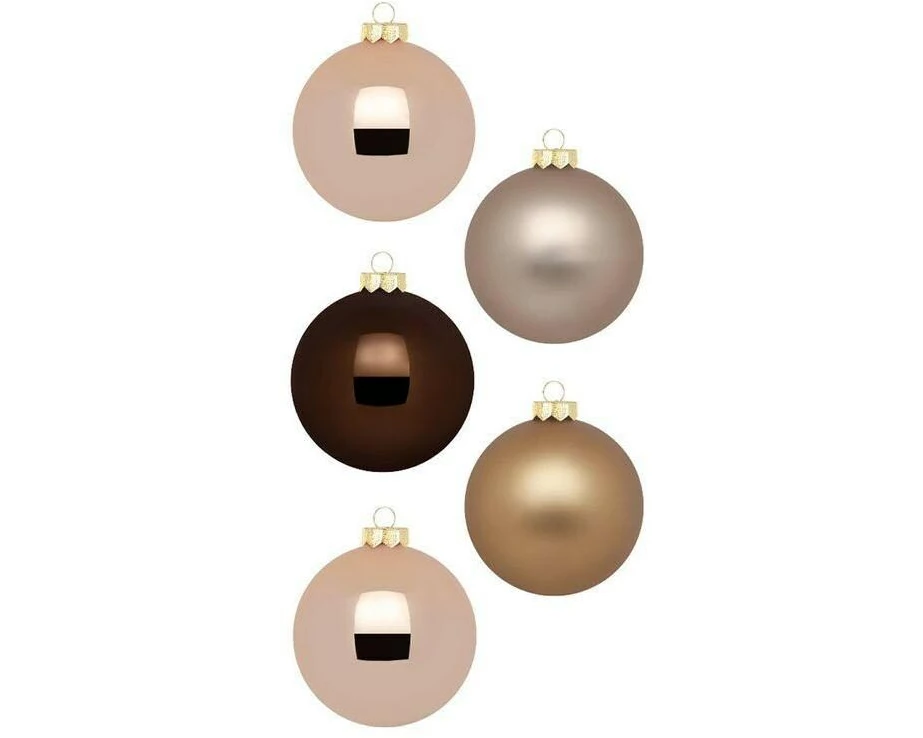 INGES CHRISTMAS DECOR Weihnachtskugel Elegant Lounge Ø 8 cm 12 Stück