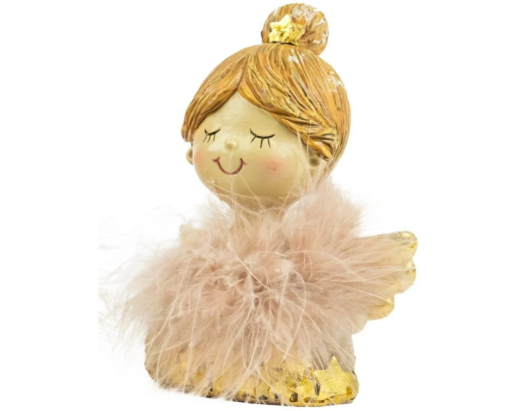 CHALET Engel Cindy Weihnachtsdeko, Beige/Rosa