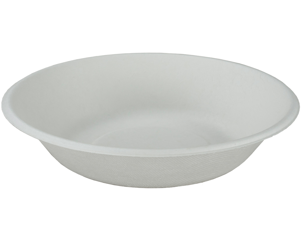 EJS Schale aus Bagasse 6.8dl, 19cm 4142.2004 weiss 50 Stk.