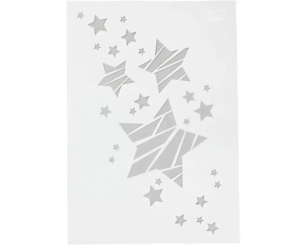 Creativ Company Schablone A4 Sterne, 1 Stück