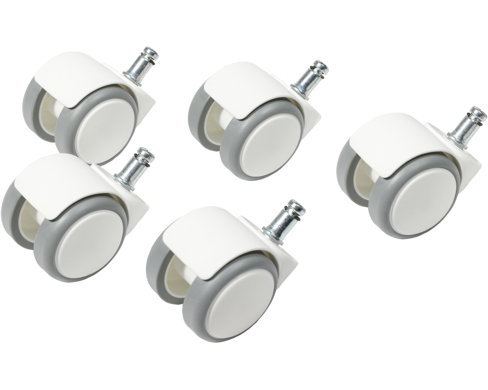 TOPSTAR Hartbodenrollen 6991W weiss 5 Stück