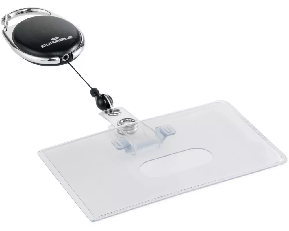 DURABLE Ausweishalter mit Jojo Style Schwarz