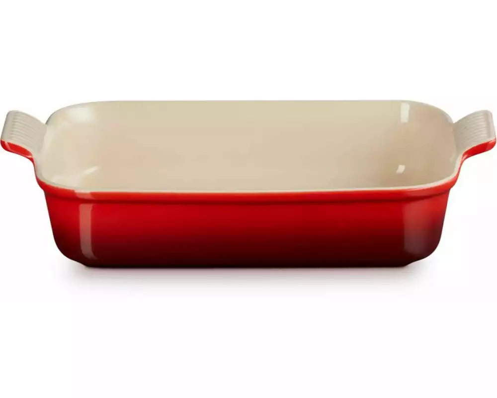 Le Creuset Auflaufform Tradition, 26 cm Eckig, Kirschrot