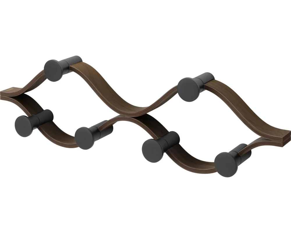 Umbra Wandgarderobe Montage 6 x 43 x 13 cm, Schwarz/Braun