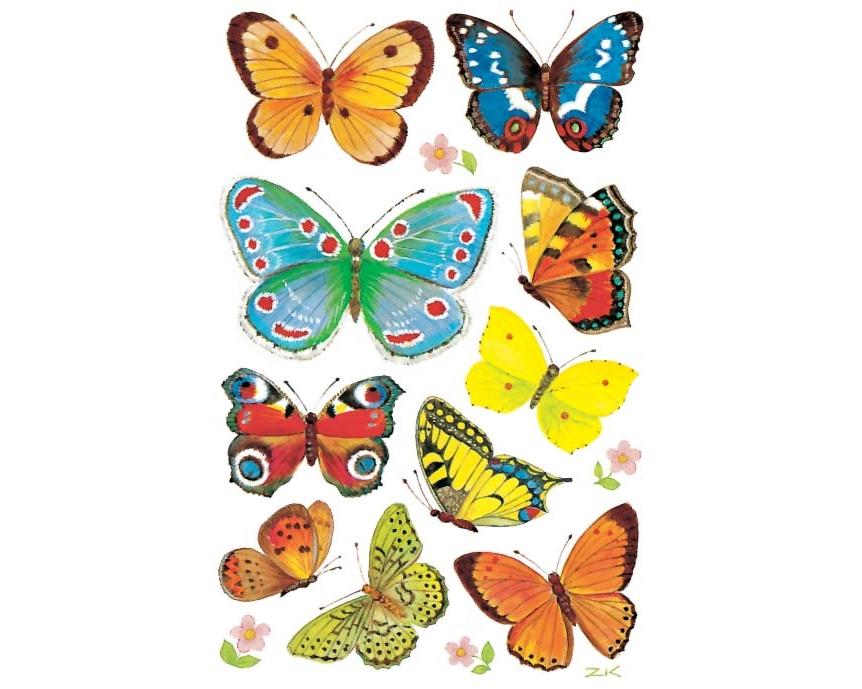 Z-DESIGN Sticker Creative 4462 Schmetterlinge 3 Stück
