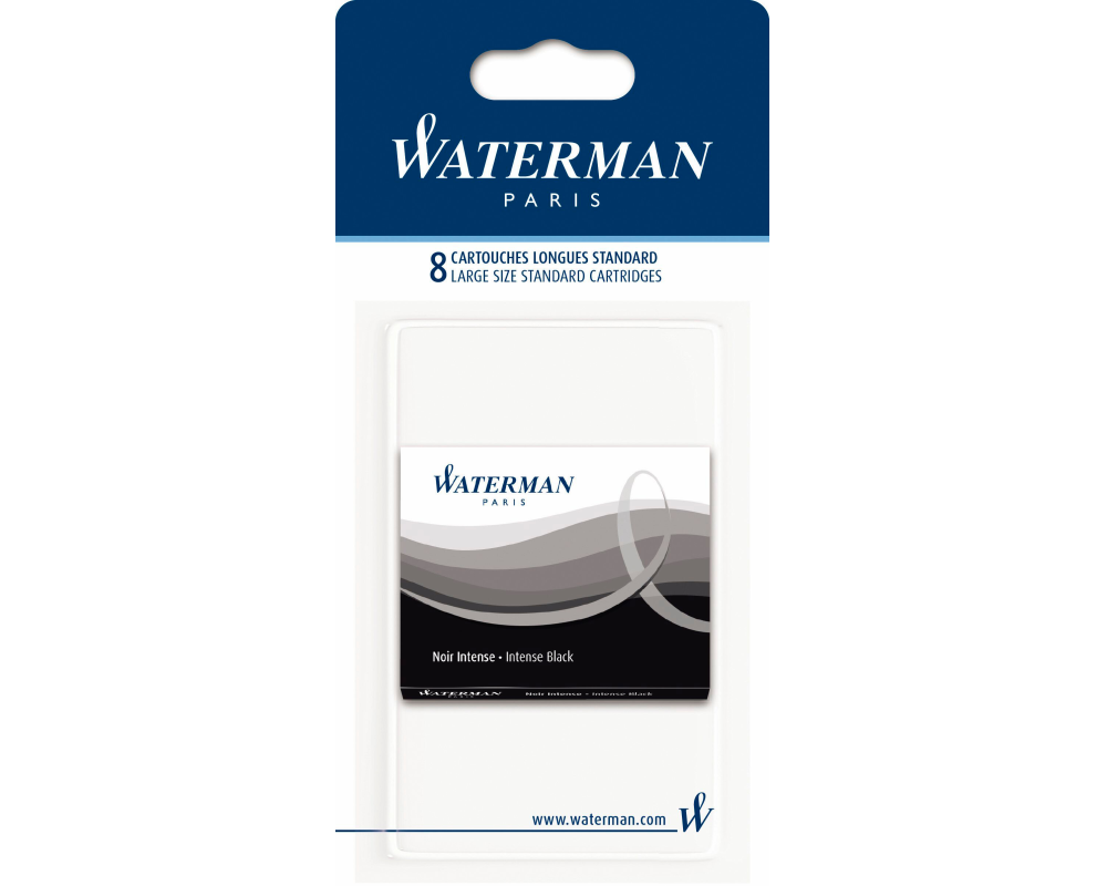 WATERMAN Tintenpatrone S0712991 schwarz, 8 Stück