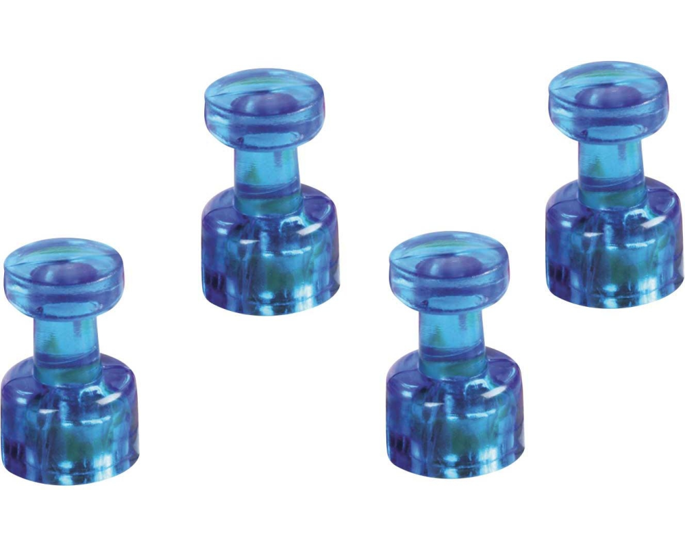 MAGNETOPLAN magnet. Memohalter 18x11mm 1666114 dunkelblau 4 Stk.
