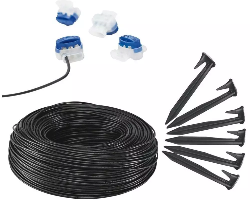 solo by AL-KO Verlegeset (Schleifendraht, Bodennägel, Kabelverbinder)