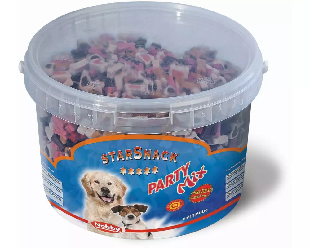 Nobby Leckerli StarSnack Party Mix Eimer, 1.8 kg
