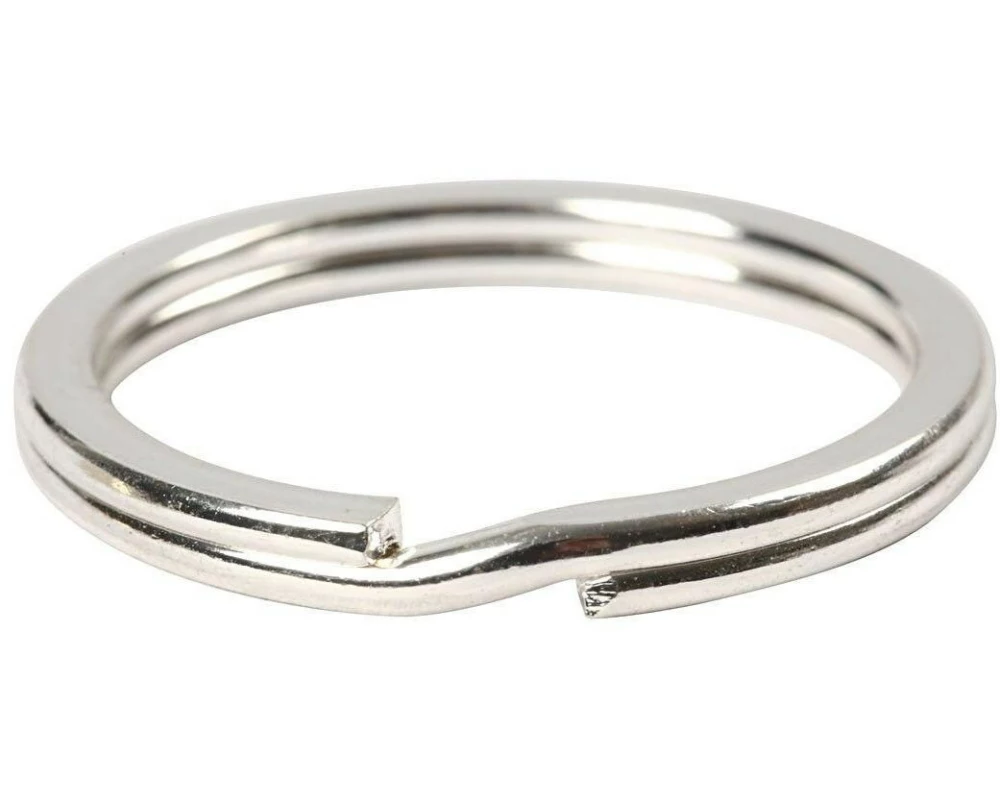 Creativ Company Spaltring 28 mm Versilbert, 4 Stück