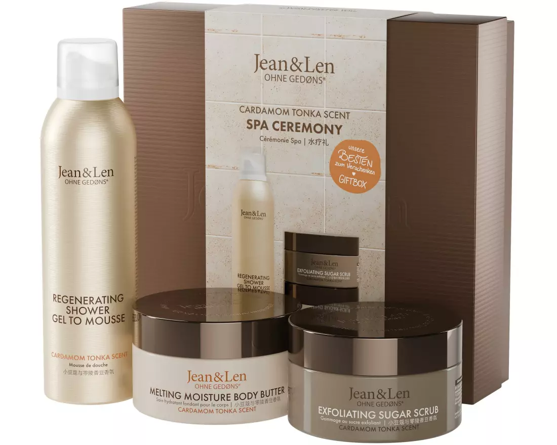 Jean & Len Geschenkset Spa Ceremony Cardamom and Tonka Set M