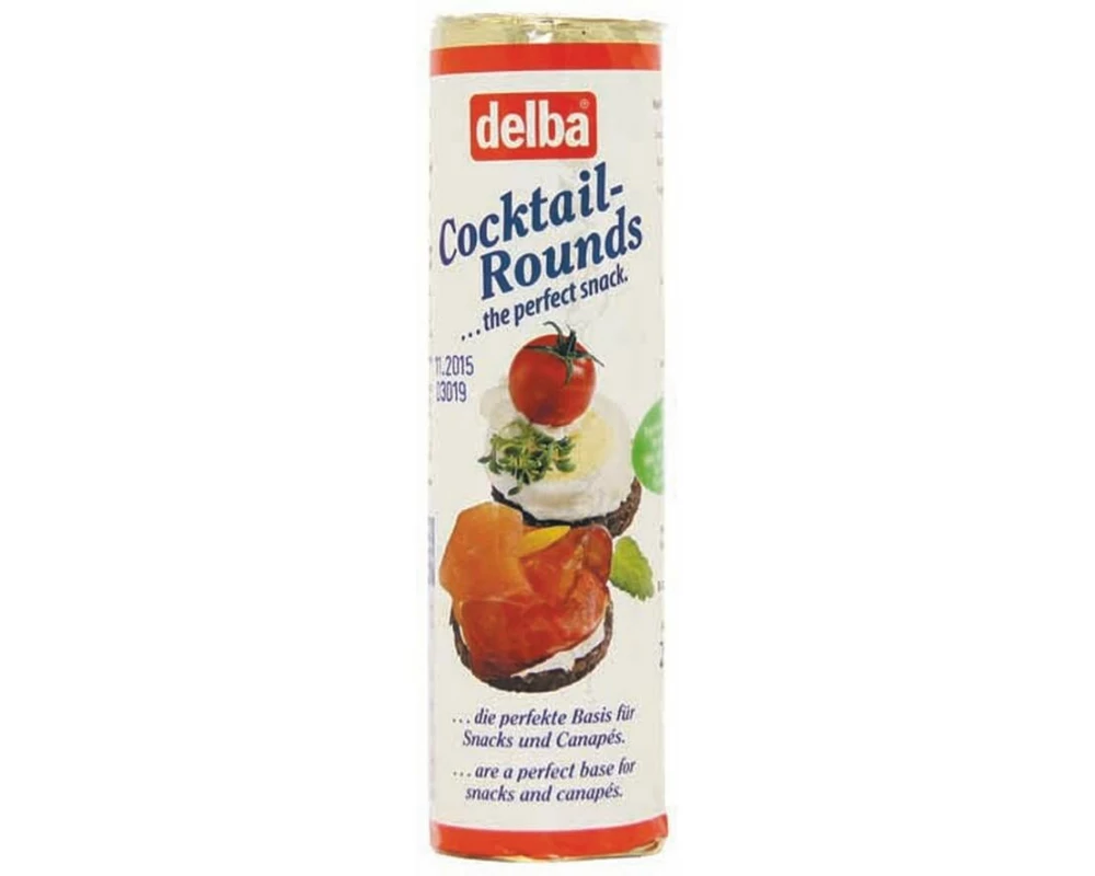 Delba Pumpernickel Cocktail-Rounds 280 g