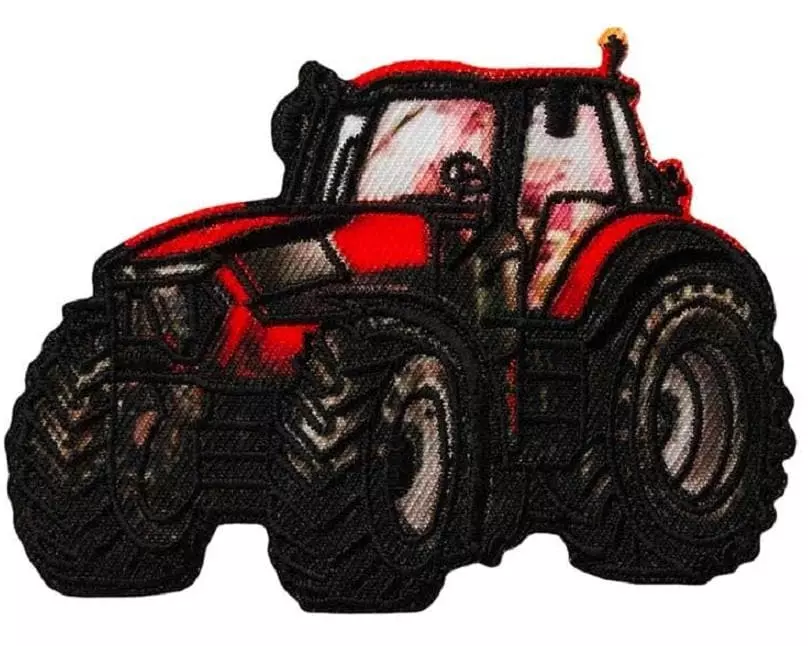 Mono-Quick Aufbügelbild Traktor Rot 1 Stück