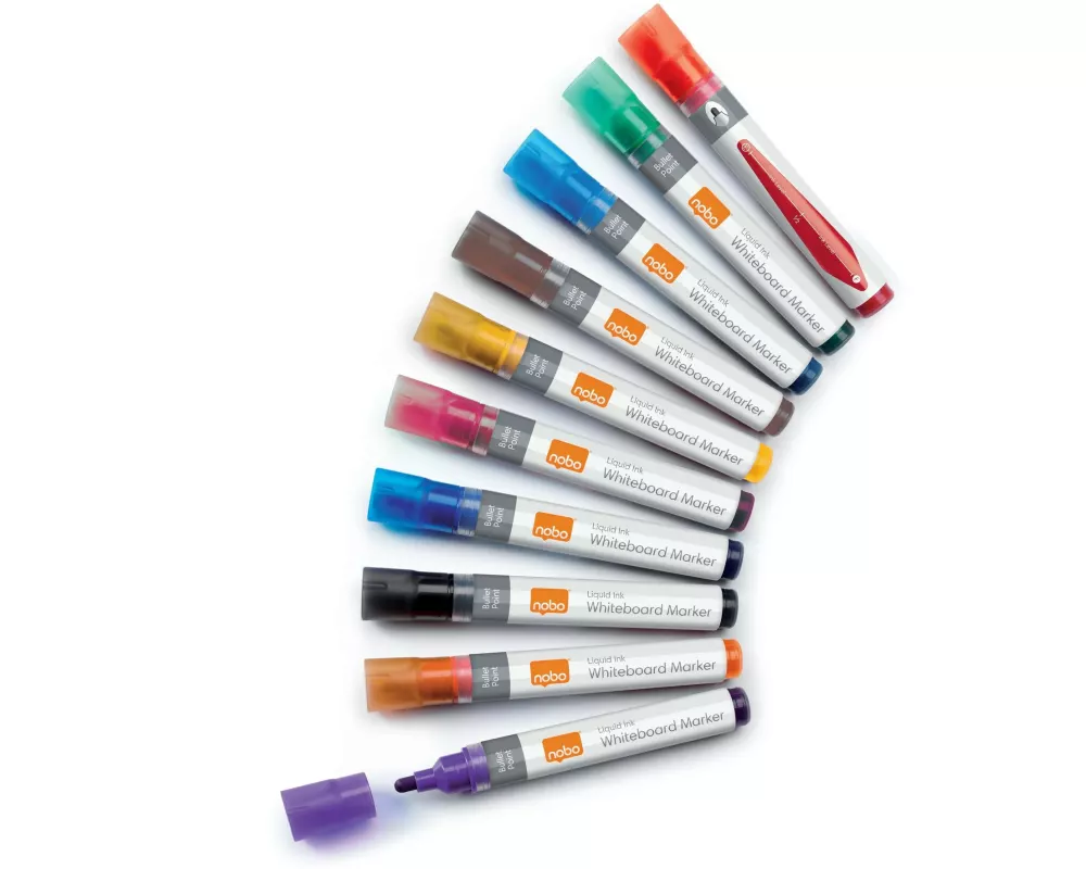 Nobo Liquid Ink 10 Stück, Mehrfarbig