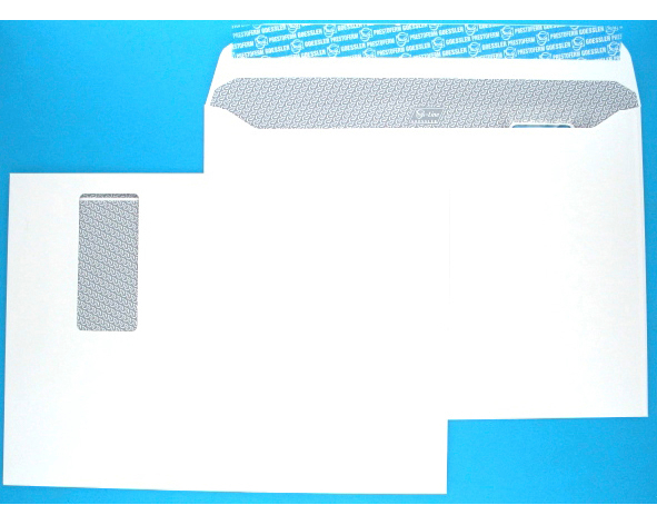 GOESSLER Couvert G-Line m/Fenster C4 2082 120g, weiss 250 Stück