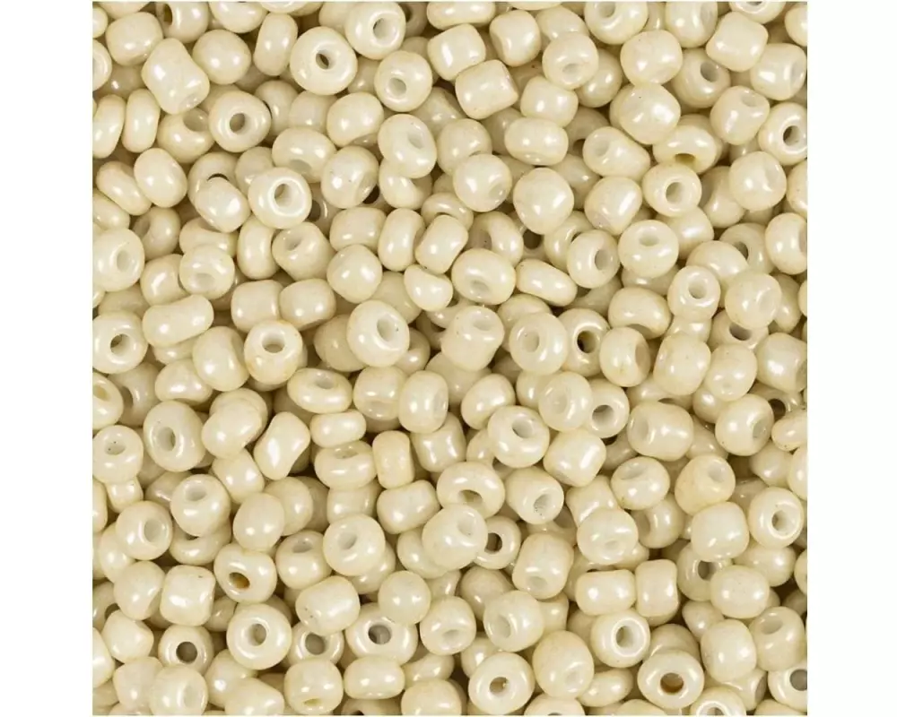 Creativ Company Rocailles-Perlen Glasperlen Creme