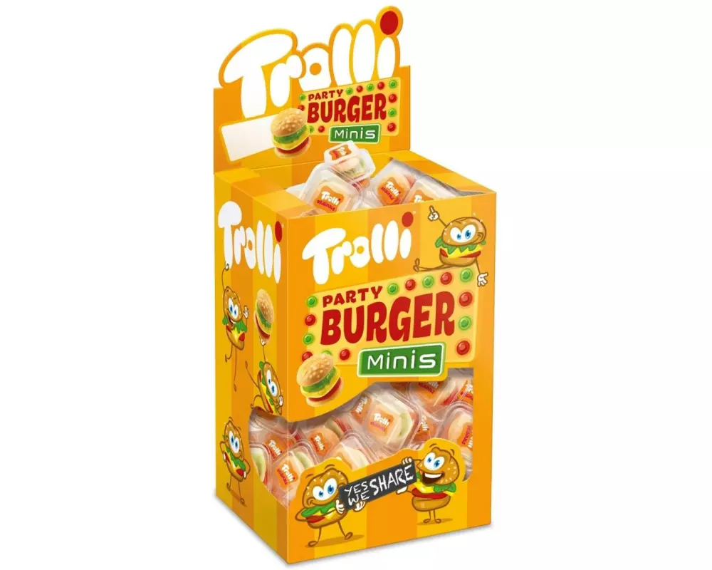 Trolli Gummibonbons Mini Burger Box 800 g