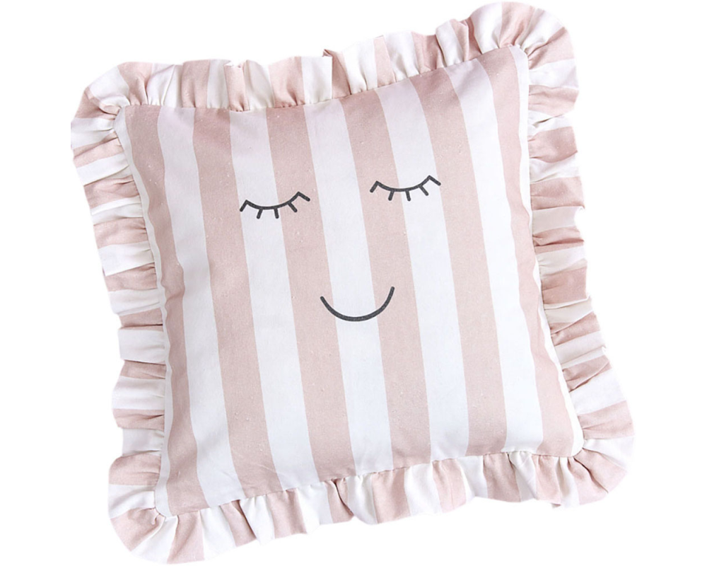 JABADABADO Kissenbezug 43x43cm K162 gestreift, rosa